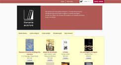 Desktop Screenshot of livrariaacervo.com.br