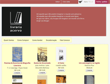 Tablet Screenshot of livrariaacervo.com.br